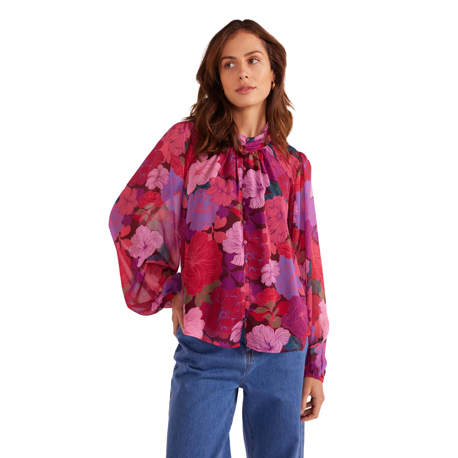 MINKPINK Lexie Long Sleeve Blouse